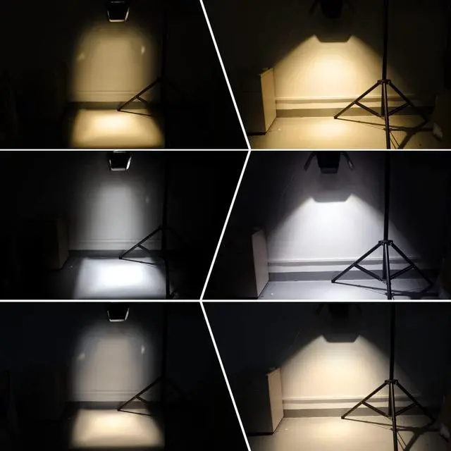 Alt view image 5 of 7 - 100W LED DMX Stage Spotlights with Barndoor, COB Warm/Cold White | 100W,Ra>90,Warm/Cold White,High Brightness,Natural Lighting Source,Restore Real Color,Heat Dissipation,DMX512/Master-slave