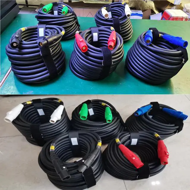 Alt view image 4 of 6 - 400A Camlock Power Connectors 5 Color 5 Male and 5 Female | for Power Distro Power Box