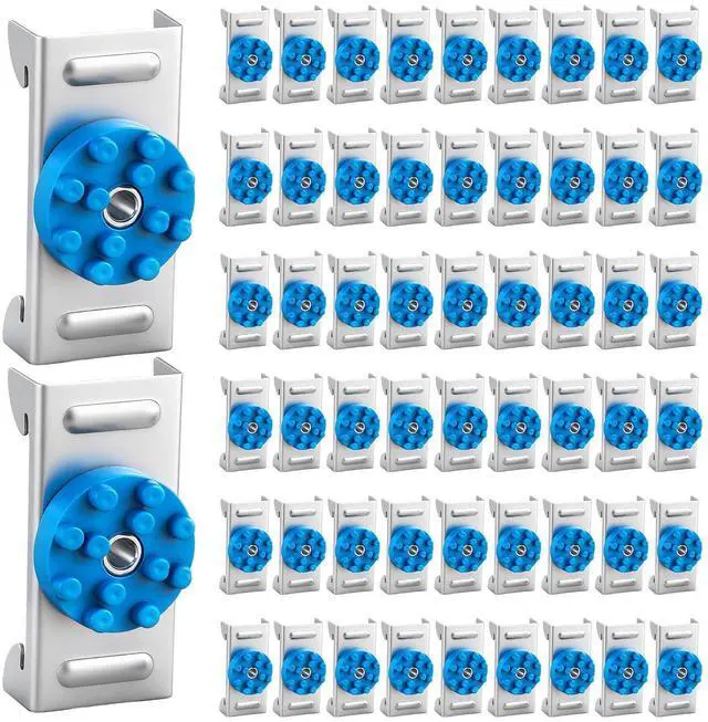 Main image of 100 Pack Soundproofing Sound Isolation Clips Resilient Channel Mounting Clip Reduces Noise from Noisy Neighbors for Apartment Recording Studio Sound Proofing for Walls and Ceilings (Blue)