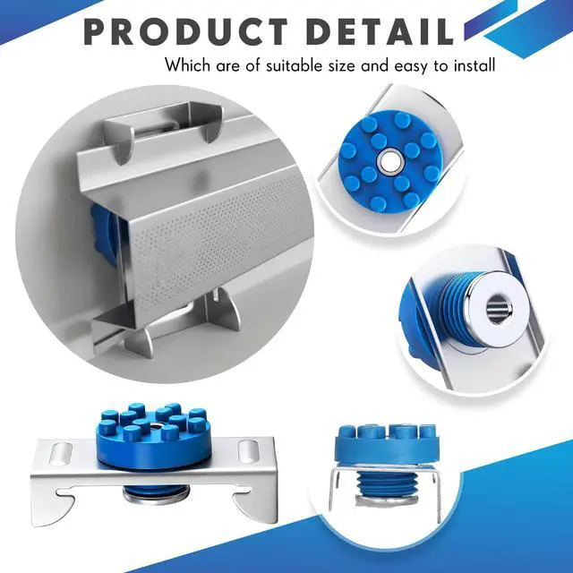 Alt view image 3 of 6 - 100 Pack Soundproofing Sound Isolation Clips Resilient Channel Mounting Clip Reduces Noise from Noisy Neighbors for Apartment Recording Studio Sound Proofing for Walls and Ceilings (Blue)
