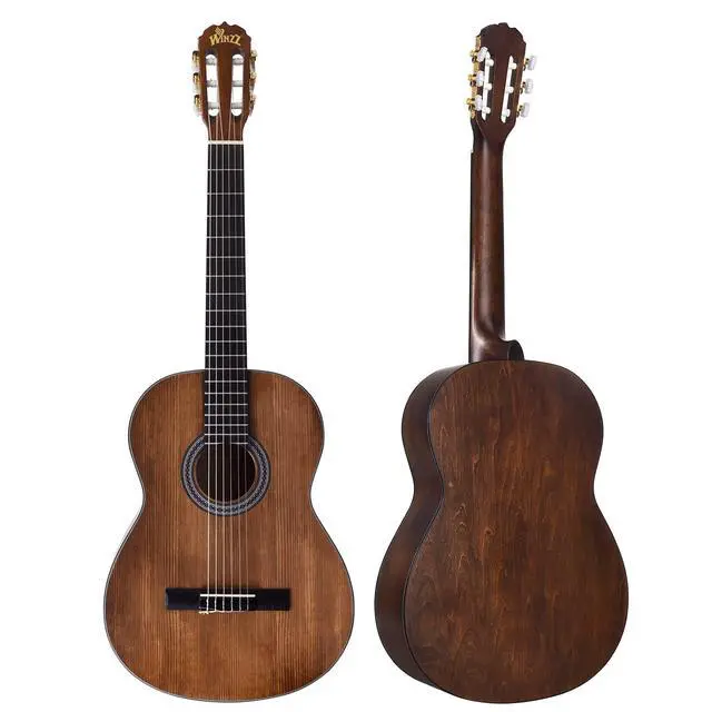 Alt view image 3 of 7 - Classical Guitar 4/4 Adult Classical Guitar for Beginners 39 Inches Brown