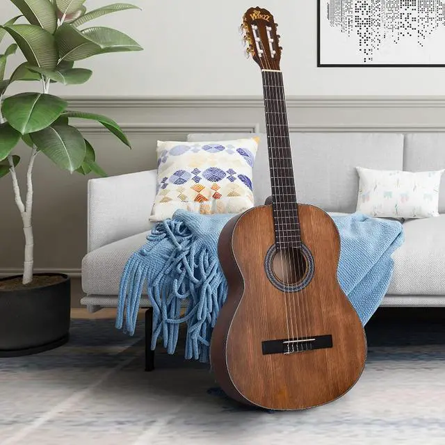 Alt view image 7 of 7 - Classical Guitar 4/4 Adult Classical Guitar for Beginners 39 Inches Brown