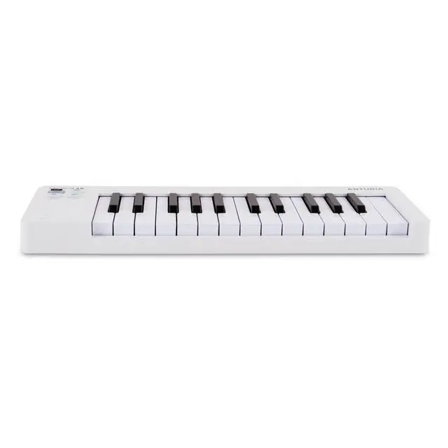 Alt view image 2 of 6 - MicroLab Mk3 - Universal MIDI Controller for Music Production - White | 25 Velocity-Sensitive Keys, USB-C Powered, Pitch and Mod Touch Strips, Sustain Pedal Input, Analog Lab Intro