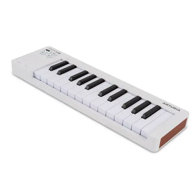 Alt view image 4 of 6 - MicroLab Mk3 - Universal MIDI Controller for Music Production - White | 25 Velocity-Sensitive Keys, USB-C Powered, Pitch and Mod Touch Strips, Sustain Pedal Input, Analog Lab Intro