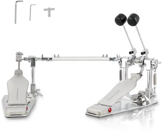Main image of Double Bass Drum Pedals Direct Drive Bass Drum Pedal Kick Drum Pedal with Two-Sided Beater Non-Slip Footplate Upgrade Double Kick pedal Set for Drum Set and Electronic Drums Beginner Drummers