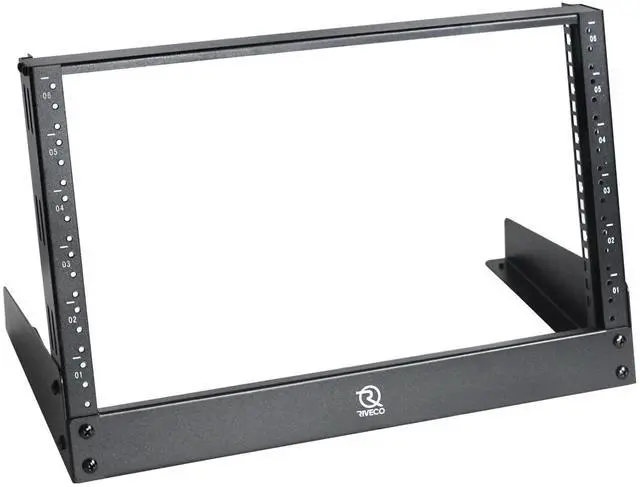 Main image of 6U Desktop Rack for Audio & Network Devices 19 Inch 2 Post Table Top Rack Mount with Reinforced Beam, Free Standing Racks for IT Server Sound AV Music Recording Equipment