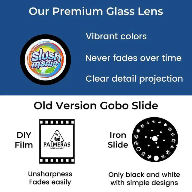 Alt view image 7 of 7 - 100W Logo GOBO Projector for Business, IP65 Waterproof Rotational with Dual Cooling System Outdoor LED Light, DJ Effect Light with Remote Control and Glass Lens for Indoor and Outdoor Use
