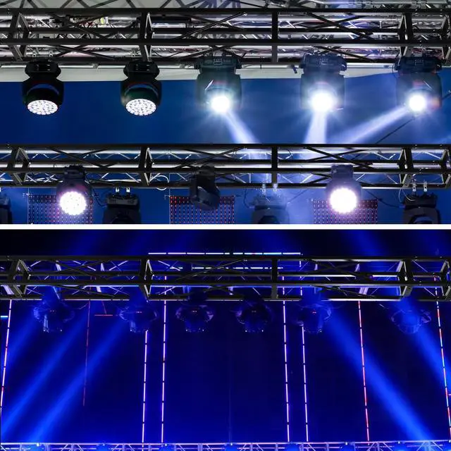 Alt view image 7 of 7 - Square 8" x 8" Box Truss Black Trussing Aluminum Lighting Stage Truss with Hardware, 500 Pounds Load Capacity(2m Long)