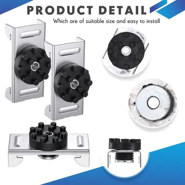 Alt view image 3 of 6 - 100 Pack Soundproofing Sound Isolation Clips Resilient Channel Mounting Clip Reduces Noise from Noisy Neighbors for Apartment Recording Studio Sound Proofing for Walls and Ceilings (Black)