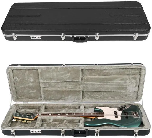 Main image of Electric Bass ABS Hard Case for Bass, GC-RB Black | Portable Hard-Shell Case With Lock, Super Thick Case Fit for Bass, Soft Velvet Lining Suitable Inner Design