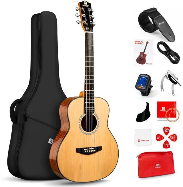 Main image of 3/4 Steel-String Acoustic Guitar, 36 Inch Acustica Guitarra Starter Bundle with Gig Bag Tuner Capo for Beginner Adult Teen, Natural