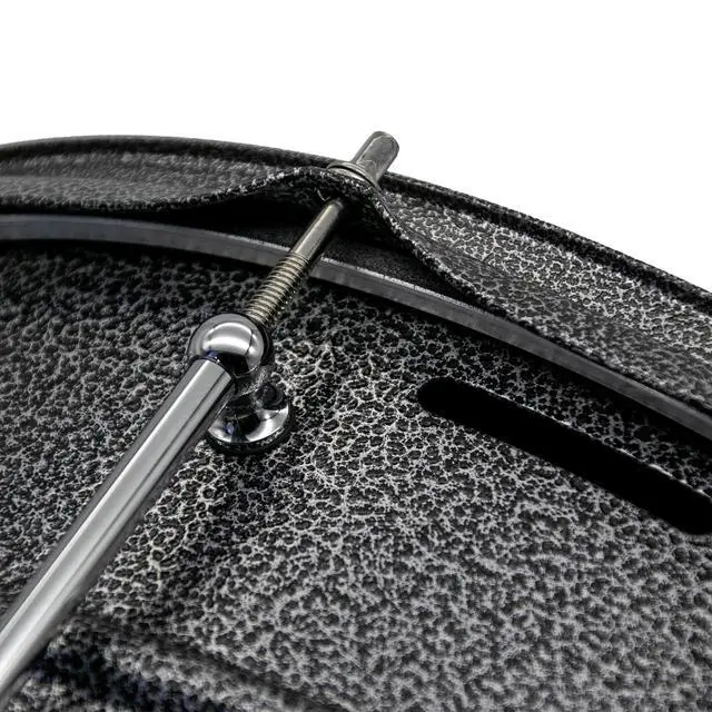 Alt view image 3 of 7 - 14" x 8" Deep Shell Snare Drum, Carbon Steel Snare with 12-Vent Airflow System, Professional Low-Frequency Sonic Cannon for Rock, Metal and Hip-Hop, 12-Point Heavy Duty Lugs (Metallic Silver)