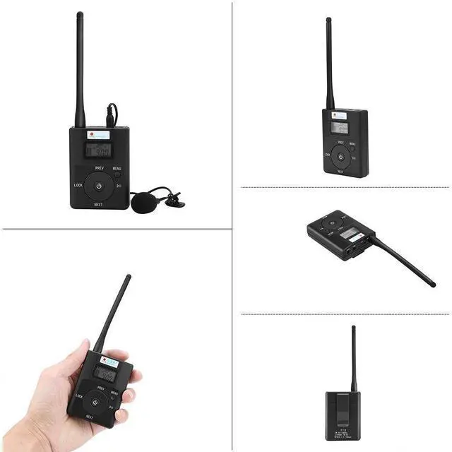 Alt view image 5 of 7 - E108 DSP Stereo Wireless Headsets FM Radio Broadcast System for Tour Guide Teaching Meeting Training Travel Field Interpretation 1 Transmitter & 30 Receivers (White)