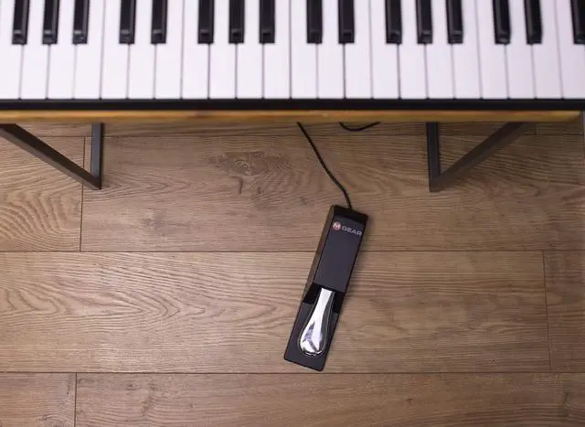 Alt view image 6 of 7 - KS7350 Pro Heavy-Duty Folding-Z Keyboard Stand, Black & M-Audio SP-2 - Universal Sustain Pedal with Piano Style Action For MIDI Keyboards, Digital Pianos & More