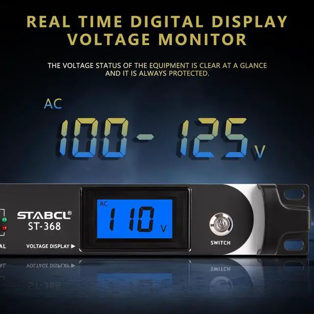 Alt view image 7 of 7 - Professional 10 Socket Power Conditioner/Surge Sequencer with USB and Type-C Charger.3300W Rack Mount Audio Power Supply Controller, Surge Protector, for Audio product, electronic equipment