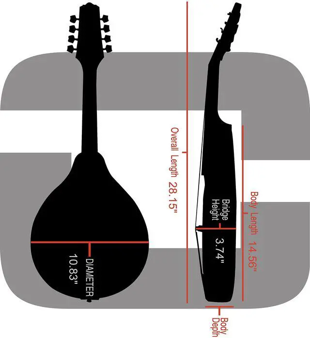 Alt view image 6 of 7 - Hard Shell Case for A-Style Mandolin in Vinyl Tweed(CRW620MATW)