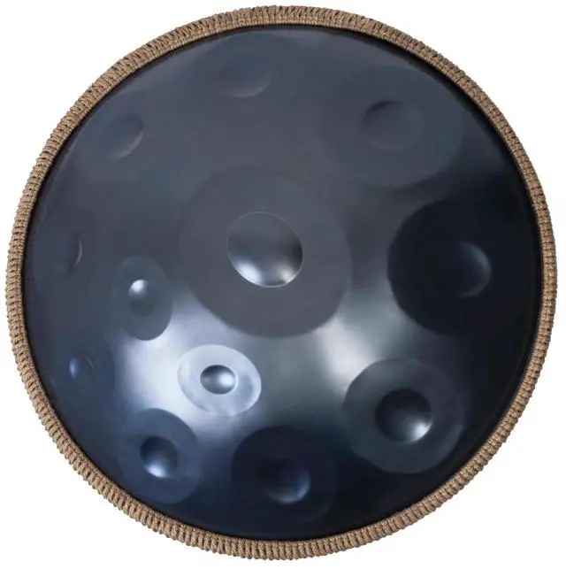 Main image of Handpan Drum - 22-Inch 12-Note D Kurd 440Hz - Hand Tuning Handpan - Includes Soft Bag, Mallets, Stand, Note Stickers, Cleaning Cloth - Artist Performance Video