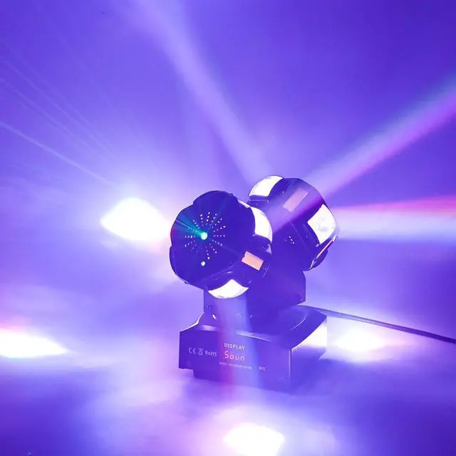 Main image of 8LED Moving Head DJ Light Stage Led Lighting Pinspot Lights Uplighting Rotating Beam Lights for Events Sound Activated Light for DJ KTV Disco Party Wedding Concert Festival