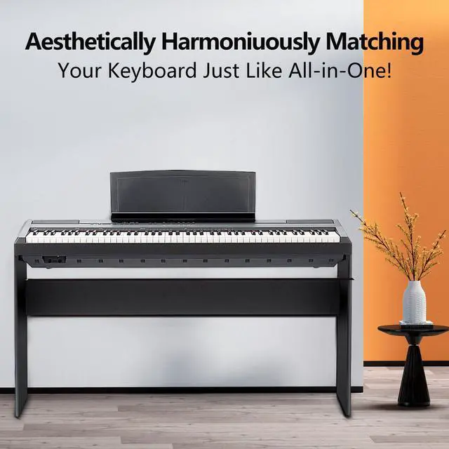 Alt view image 5 of 7 - L100B Keyboard Stand Compatible for Yamaha Keyboard P143B, P145, P223, P225 (Only), Wooden, Black
