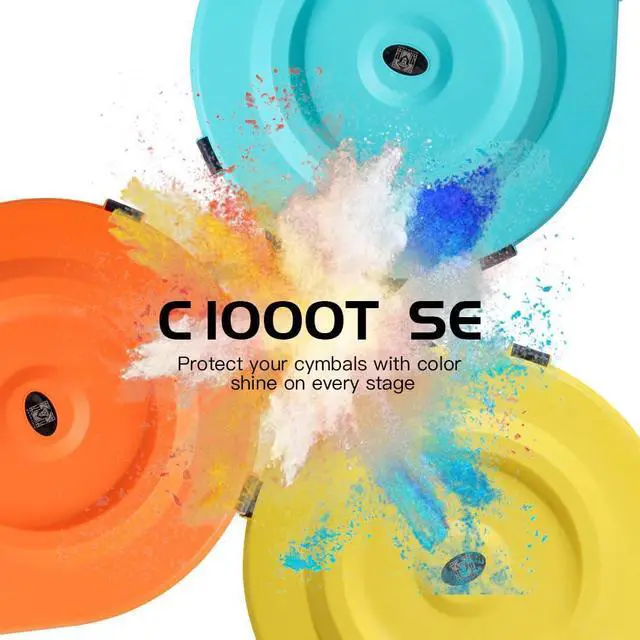 Alt view image 6 of 7 - 22'' Cymbal Case With Wheels, Rolling Cymbal Hard Case With Foam, Fits 10 × 21" Cymbals, Design for Drum Cymbal, Cymbal Vault Upgrade Cymbal Bag, Tour Edition for Drummer