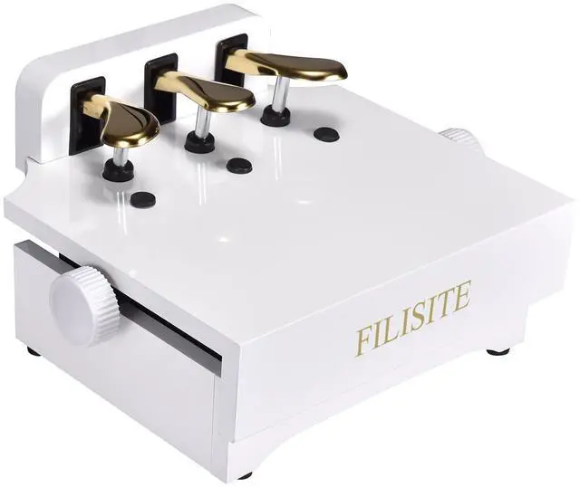 Main image of Adjustable Piano Pedal Extender, Solid Wood with 3 Pedals,White | Adjustable Piano Foot Pedal Extender,no assembly required,Designed for Beginners,Compatible with most pianos