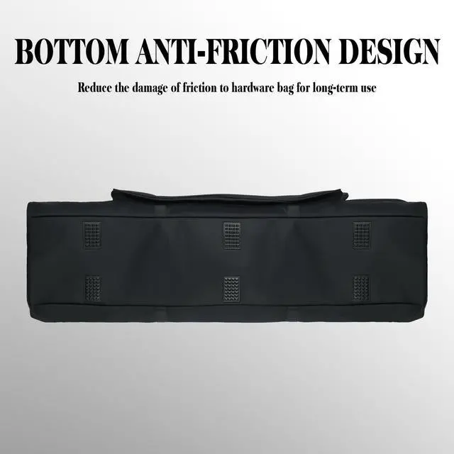 Alt view image 4 of 7 - Extra-Long Drum Hardware Bag, Heavy-Duty Drum Hardware Case for Cymbal Stands, Snare Stands, Pedals & Drum Accessories, Large Capacity Percussion Stand Bag