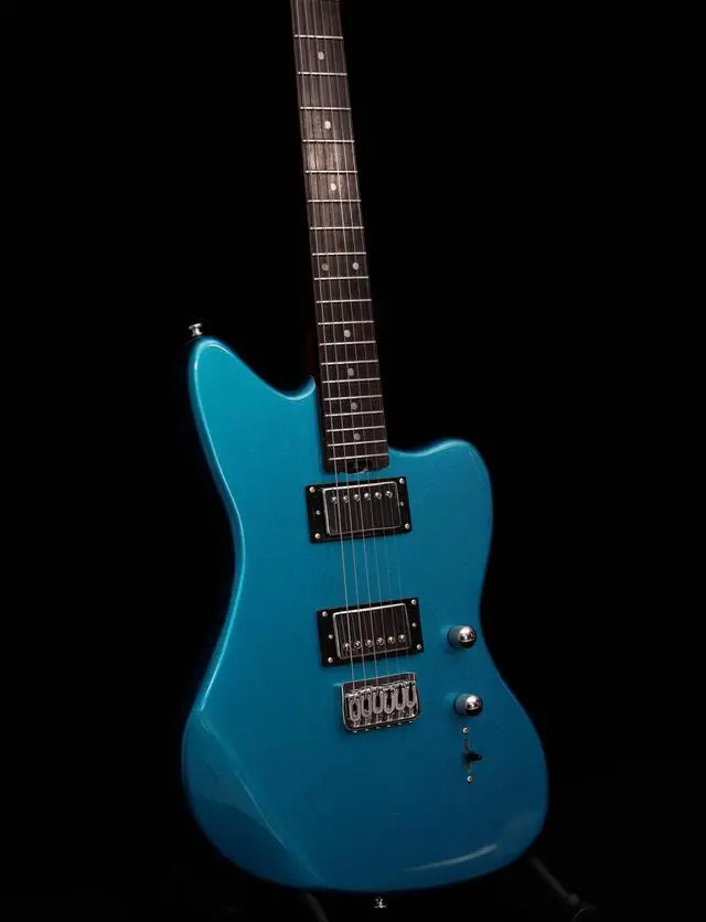 Alt view image 2 of 7 - Jazzmaster Mahogany Solid Body Electric Guitar,Roasted Maple Neck and Rosewood fingerboard,Bone Nut,6-String H-H Guitar,Professional/Full Size/Electric Guitars for Adults
