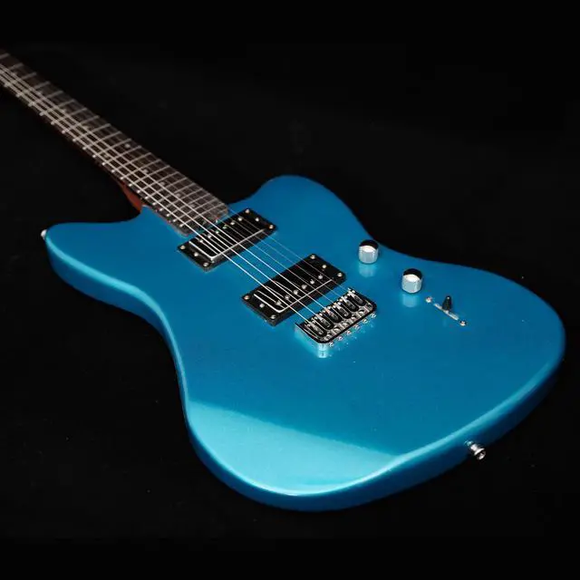 Alt view image 3 of 7 - Jazzmaster Mahogany Solid Body Electric Guitar,Roasted Maple Neck and Rosewood fingerboard,Bone Nut,6-String H-H Guitar,Professional/Full Size/Electric Guitars for Adults