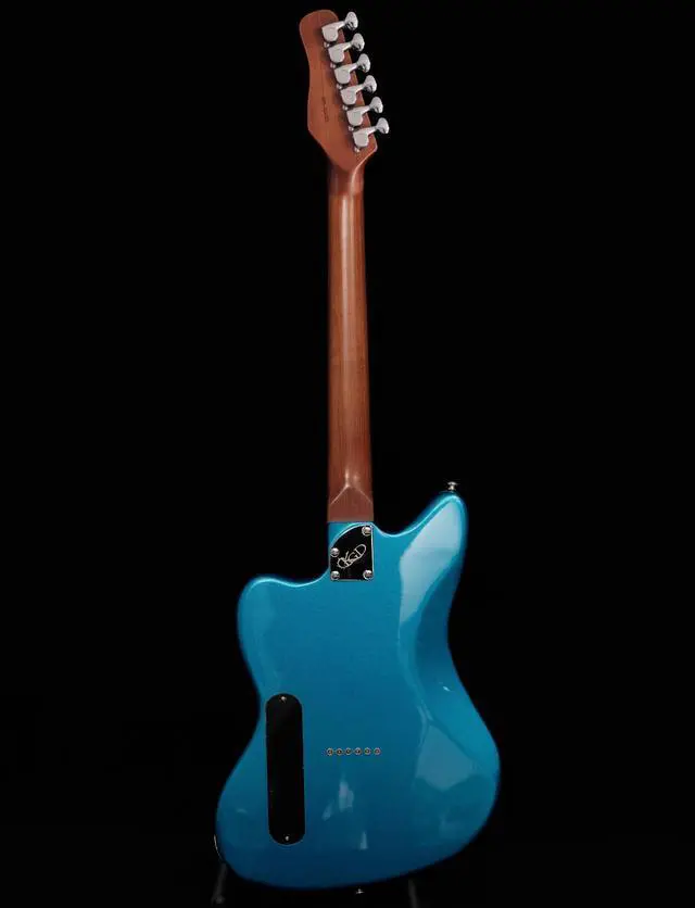 Alt view image 4 of 7 - Jazzmaster Mahogany Solid Body Electric Guitar,Roasted Maple Neck and Rosewood fingerboard,Bone Nut,6-String H-H Guitar,Professional/Full Size/Electric Guitars for Adults