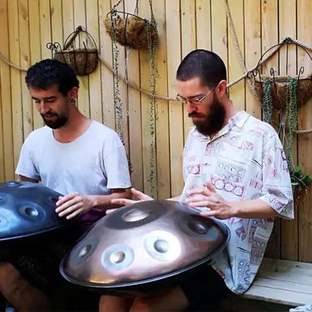 Alt view image 7 of 7 - Handpan 22 Inch D Minor Kurd 10 Notes Drum Instrument for Professional Performance, 440HZ Sound Drums for Adults With Bag, Wiping Cloth, and Bracket