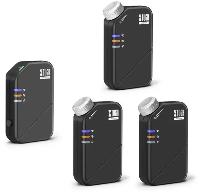 Main image of J02S 2.4G Stereo in Ear Monitor System(1 Transmitter & 3 Receivers) | Wireless IEM System,Low Latency,10 Hours Operation,164Ft(50m) Range,Auto-Pairing for Stage Monitoring,Musicians,Band,Church