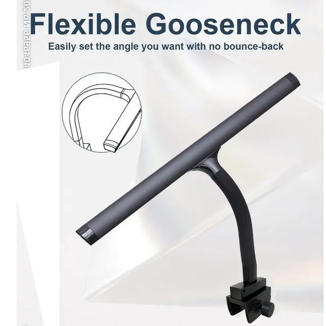 Alt view image 4 of 7 - Piano Light for Digital Piano and Grand Piano, Professional Led Clip lamp with Ambient Light, Favorite Mode,Piano Lamps for Sheet Music, Eye-Care 5 Levels Color Temperatures 5 Levels Dimming
