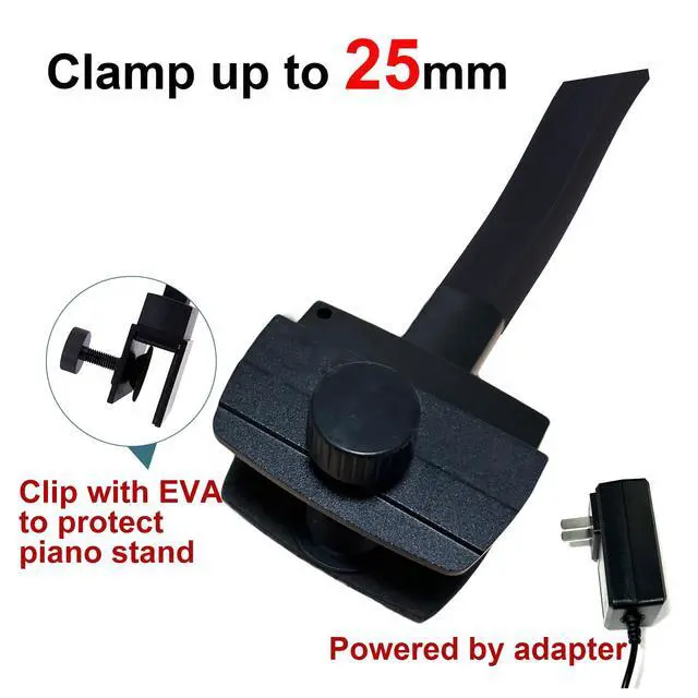Alt view image 5 of 7 - Piano Light for Digital Piano and Grand Piano, Professional Led Clip lamp with Ambient Light, Favorite Mode,Piano Lamps for Sheet Music, Eye-Care 5 Levels Color Temperatures 5 Levels Dimming