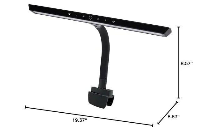 Alt view image 7 of 7 - Piano Light for Digital Piano and Grand Piano, Professional Led Clip lamp with Ambient Light, Favorite Mode,Piano Lamps for Sheet Music, Eye-Care 5 Levels Color Temperatures 5 Levels Dimming