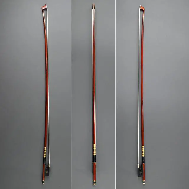 Alt view image 4 of 7 - Pernambuco Violin Bow 4/4 Size 810V Concert Level Straight Stick Great Balanced Ebony Frog 4 4 Full Sweet Sound Natural Horse Hair Fast Response