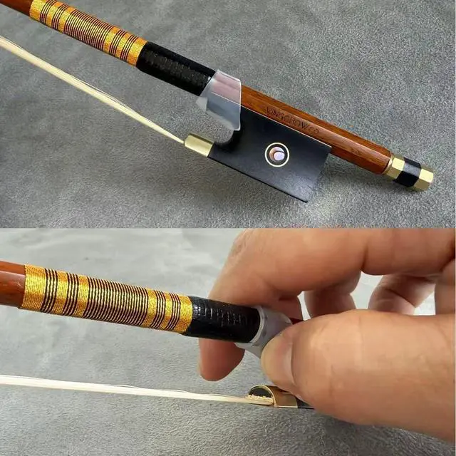 Alt view image 5 of 7 - Pernambuco Violin Bow 4/4 Size 810V Concert Level Straight Stick Great Balanced Ebony Frog 4 4 Full Sweet Sound Natural Horse Hair Fast Response