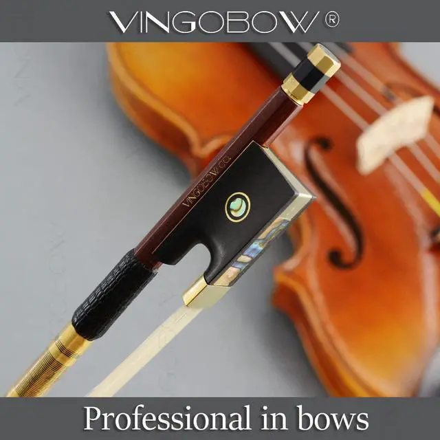 Alt view image 7 of 7 - Pernambuco Violin Bow 4/4 Size 810V Concert Level Straight Stick Great Balanced Ebony Frog 4 4 Full Sweet Sound Natural Horse Hair Fast Response