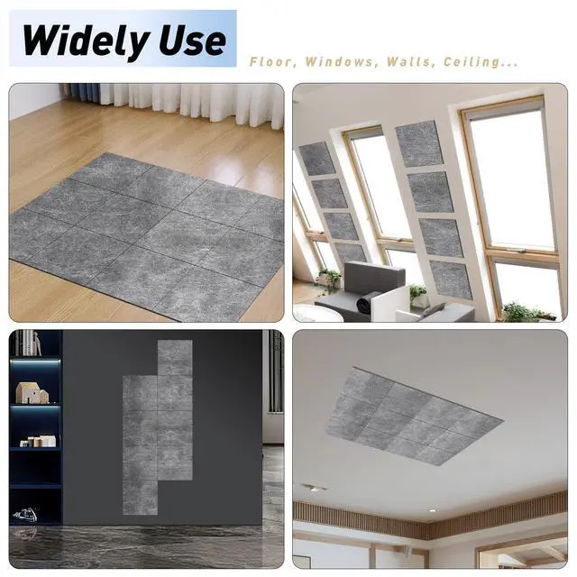 Alt view image 6 of 6 - Soundproofing PRO 24 Pack 1/8 inch Thick Mass Loaded Vinyl Soundproofing PadsFeel Like Added Wall Easy to Install(Equip Nails), High Surface Density(1.25lbs/sqft) MLV Insulation Sound Proof Pads