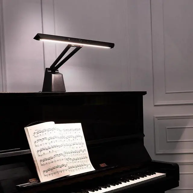 Main image of Professional LED Piano Light for Upright Piano-Piano Lamps with Ambient Light,Favorite Mode,Eye-Care, 5 Levels Color Temperatures,5 Levels Dimming, Steady Base, Black(Money Saving Version)