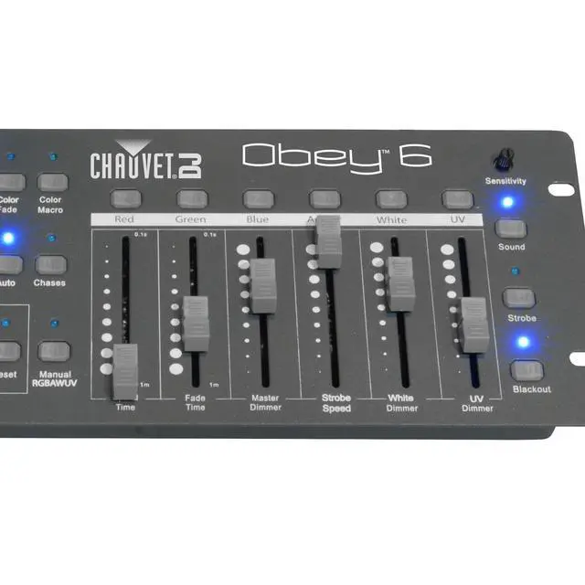 Alt view image 4 of 4 - Obey 6 Universal DMX-512 Compact Stage Light Controller