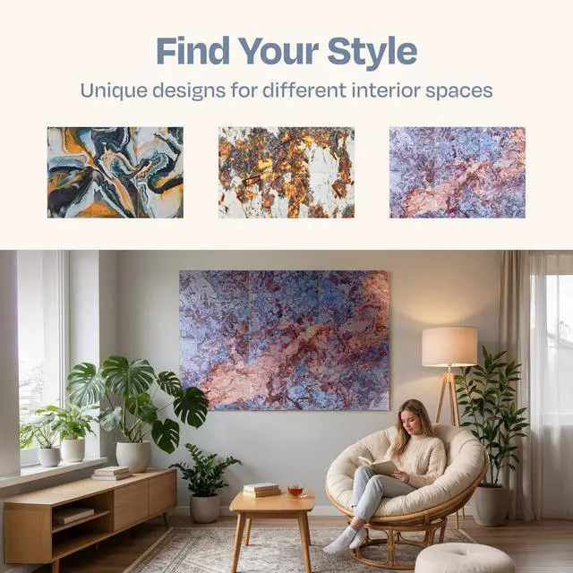 Alt view image 7 of 7 - XL Acoustic Wall Panels 6-Pack Decorative Acoustic Panels High Density Sound Absorbing Wall Art 70.86X47.24 Inches with Self-adhesive for Studio Home and Office - Sonic Orbit