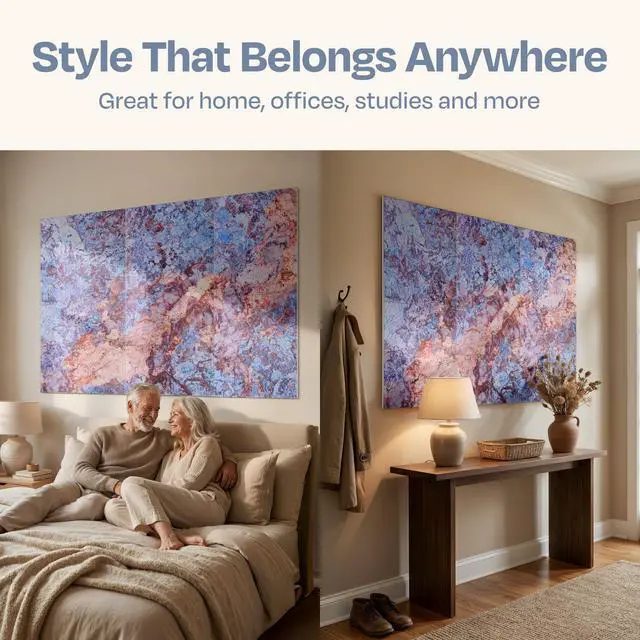 Alt view image 6 of 7 - XL Acoustic Wall Panels 6-Pack Decorative Acoustic Panels High Density Sound Absorbing Wall Art 70.86X47.24 Inches with Self-adhesive for Studio Home and Office - Sonic Orbit