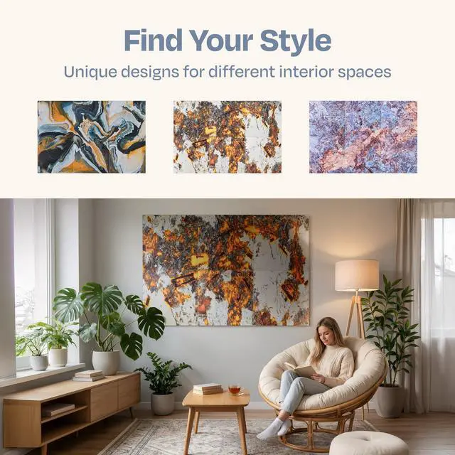 Alt view image 7 of 7 - XL Acoustic Wall Panels 6-Pack Decorative Acoustic Panels High Density Sound Absorbing Wall Art 70.86X47.24 Inches with Self-adhesive for Studio Home and Office - Inferno Quiet