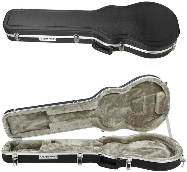Main image of Electric Guitar ABS Hard Case for Les Paul Guitars, GC-RLP Black | Portable Hard-Shell Case With Lock, Super Thick Case Fit for Guitar, Soft Velvet Lining Suitable Inner Design