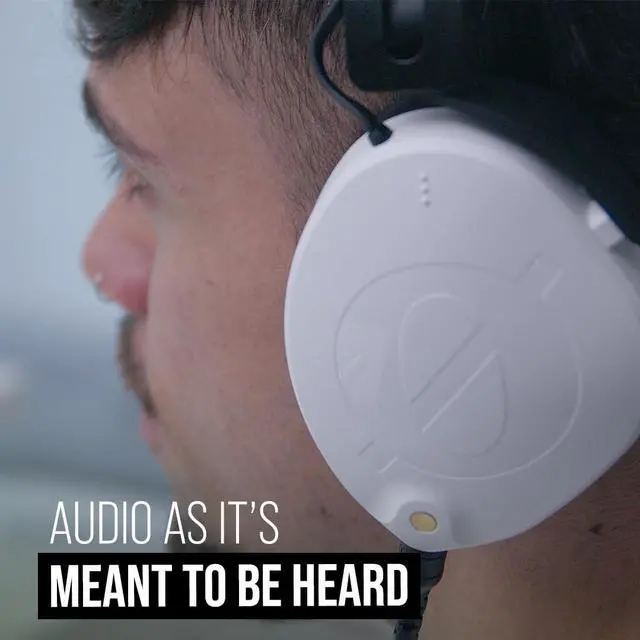 Alt view image 4 of 7 - NTH-100 Professional Over-Ear Headphones - White