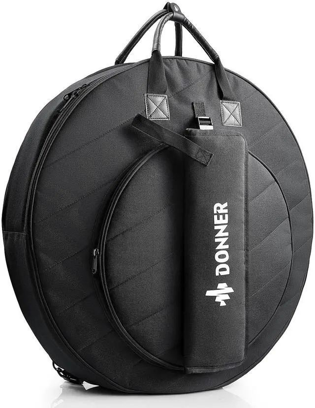 Main image of Cymbal Bag with Drumstick Bag, Cymbal Backpack with Handle and Hideable Dual Shoulder Straps, Holds 6 Cymbals and 6 Drum Sticks, Fits Ride up to 24 Inch