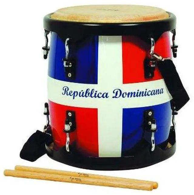 Main image of TTA-551BDR 11" Tambora Dominican Republic Flag