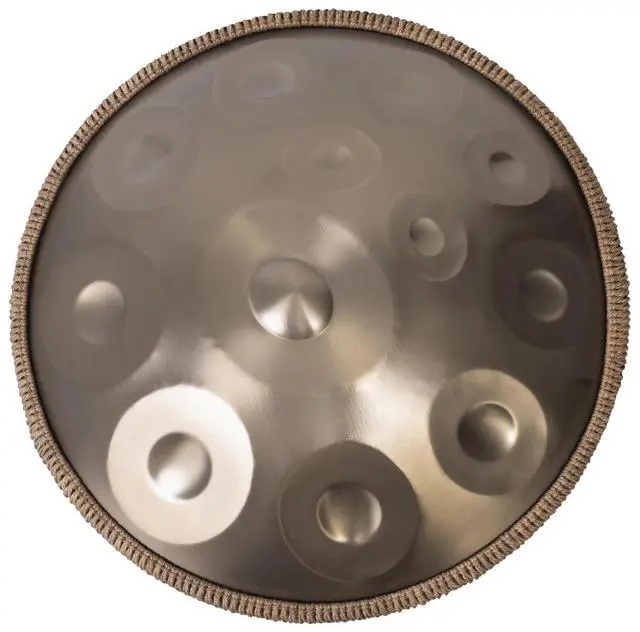 Main image of Handpan Drum - 22-Inch 12-Note D Kurd 440Hz - Hand Tuning Handpan - Includes Soft Bag, Mallets, Stand, Note Stickers, Cleaning Cloth - Artist Performance Video
