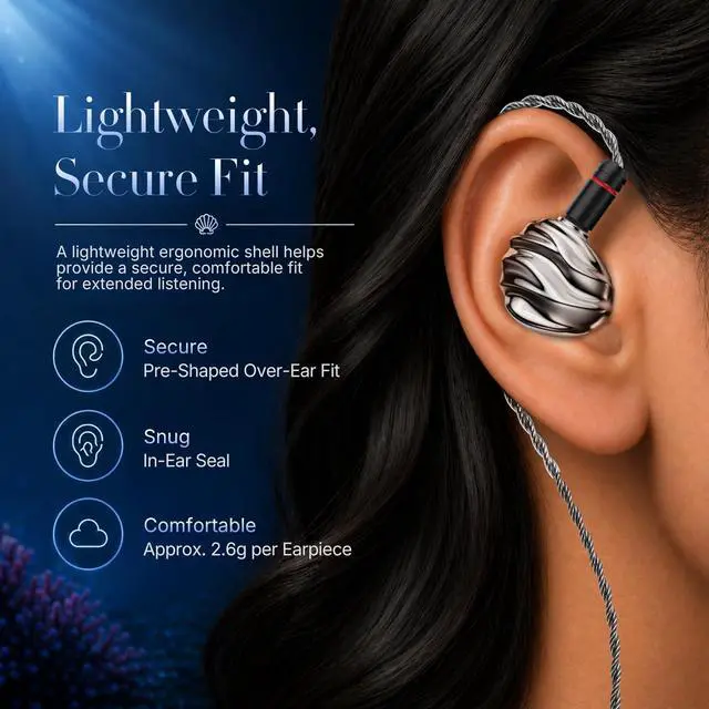 Alt view image 7 of 7 - TRN Shell 3DD+1 Planar Hybrid in Ear Monitor, HiFi IEM Earbuds | 3 Tuning Nozzle Pairs, Silver-Plated IEM Cable, 3.5mm and 4.4mm Plugs, Balanced Sound, for Musicians and Audiophiles