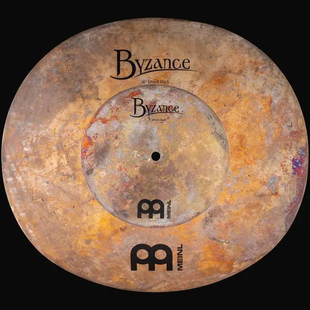 Alt view image 3 of 7 - Byzance Vintage 2-Piece Smack Stack Cymbal Add-on Pack 8", 16" MADE IN TURKEY B20 Bronze
